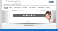 Desktop Screenshot of annacantagallo.com